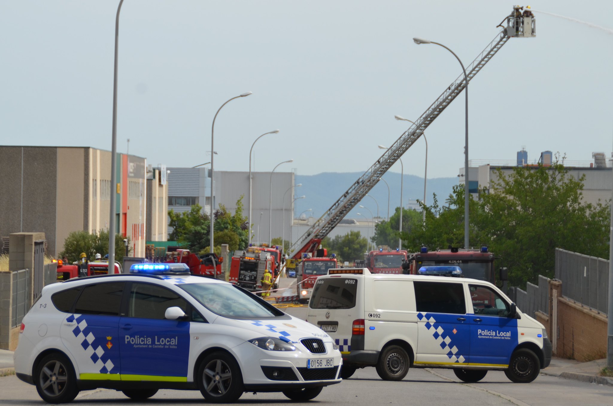 coche policía mosso y local Tria Formació