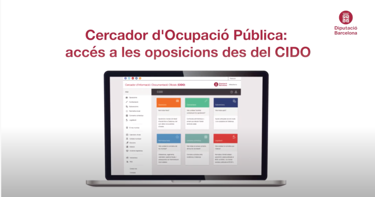 El buscador de oposiciones de Cataluña: CIDO. Descúbrelo!